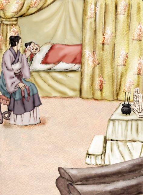 【庾袞侍疫】庾袞事兄,疫盛不避。親自扶持,晝夜不寐。 - 儒釋道文化教育